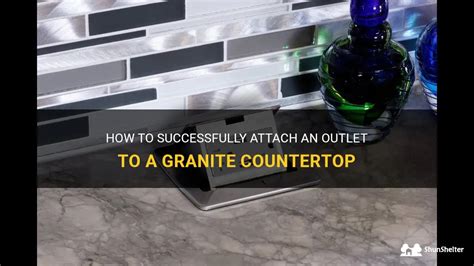 how to fix an electrical box cutout in granite|attaching outlet to granite.